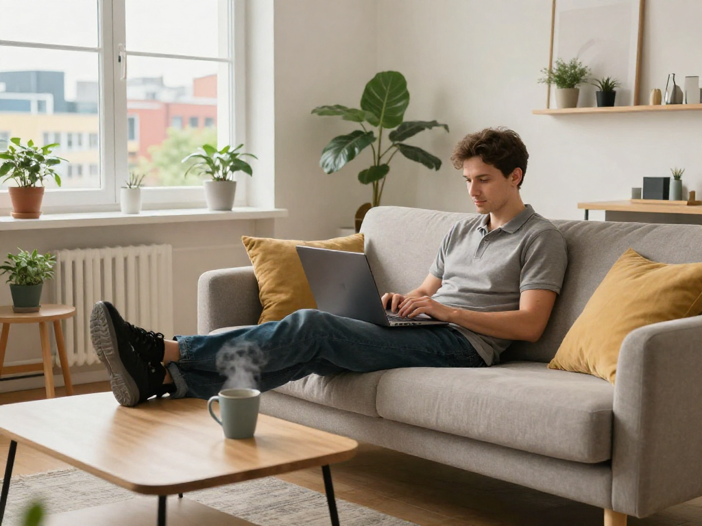 Monteurzimmer mieten Hannover in gemütlichem Apartment mit modernen Möbeln.